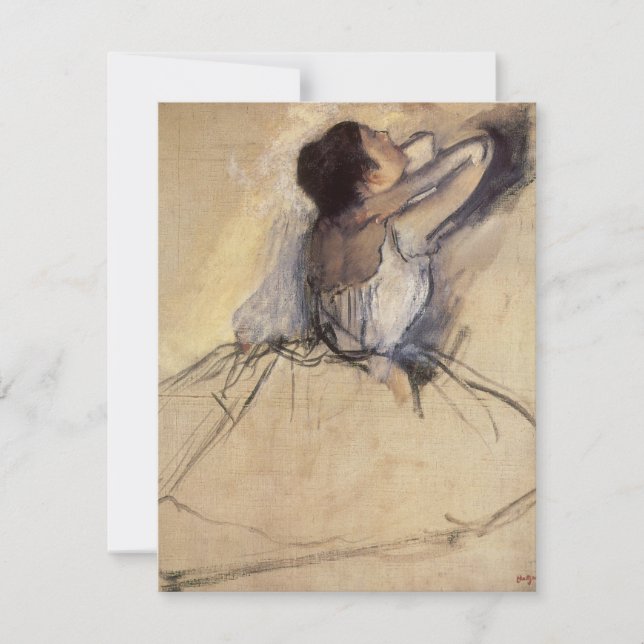 La bailarina de Edgar Degas, la bailarina de balon (Anverso)