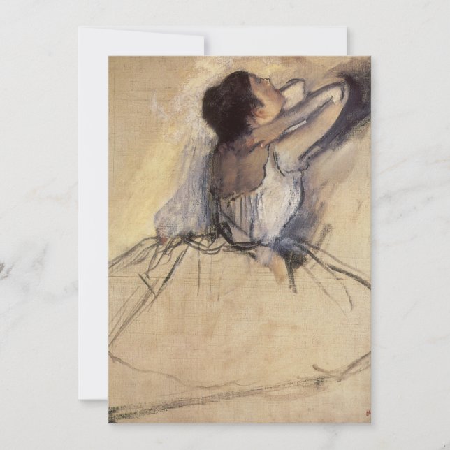 La bailarina de Edgar Degas, la bailarina de balon (Anverso)