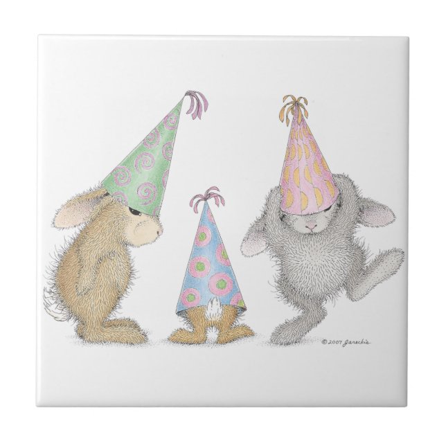 La baldosa cerámica de HappyHoppers® (Frente)