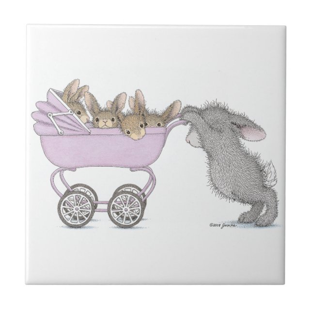 La baldosa cerámica de HappyHoppers® (Frente)