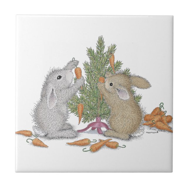 La baldosa cerámica de HappyHoppers® (Frente)