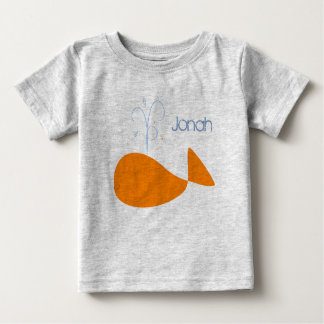 La ballena de Jonah anaranjado embroma la camiseta