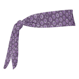 La banda de cabeza Polka Dots Purple and Silver