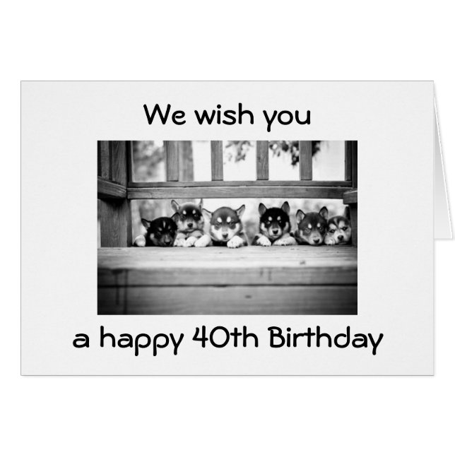 LA BANDA HUSKY TE DESEA UN FELIZ CUMPLEAÑOS (Anverso (Horizontal))