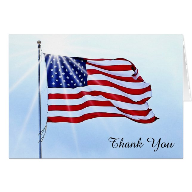 La bandera americana le agradece (Anverso (Horizontal))