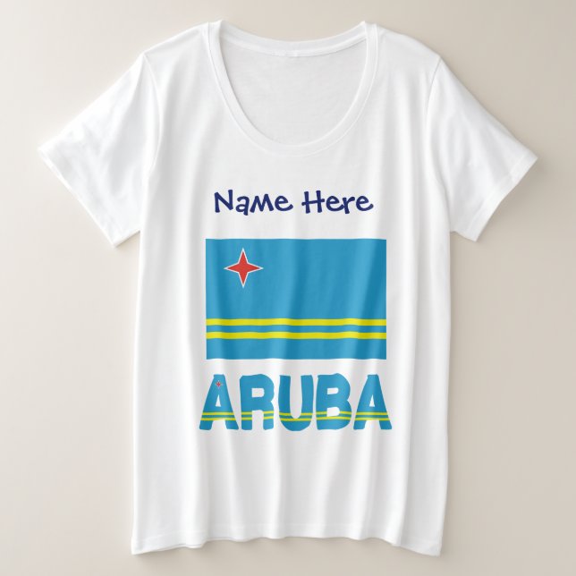 La bandera de Aruba y Aruba personalizada (Anverso del diseño)