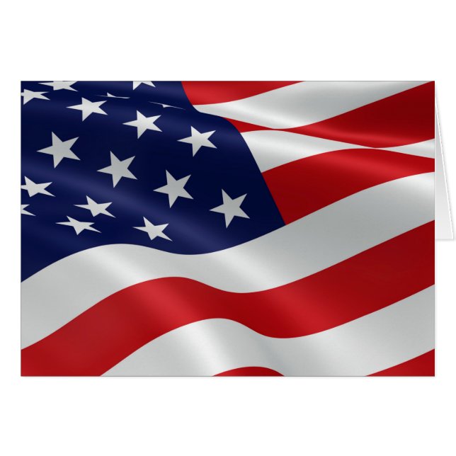 La bandera de los Estados Unidos de América (Anverso (Horizontal))