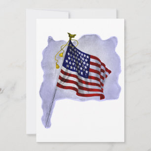 La bandera de los Estados Unidos en colores patrió
