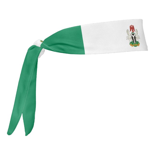La bandera de Nigeria: Escudo verde blanco de arma (Girar 270)