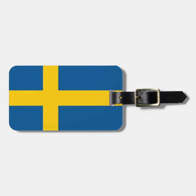 La bandera de Suecia personalizó la etiqueta del (Frente Horizontal)