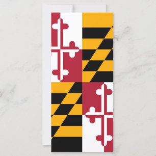La bandera del estado de Maryland colorea la