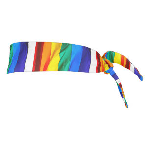 La bandera del orgullo gay de SlipperyJoe's ondean