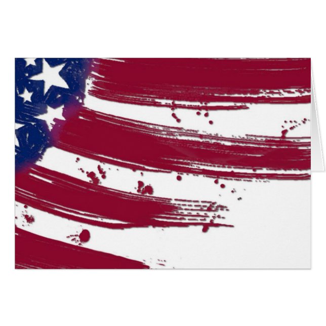 La bandera estadounidense (Anverso (Horizontal))