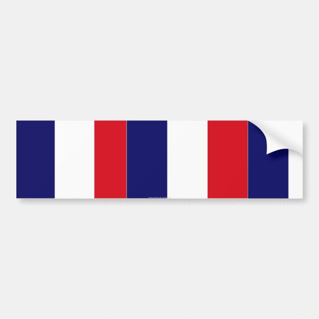 La bandera francesa colorea a la pegatina para el (Frente)
