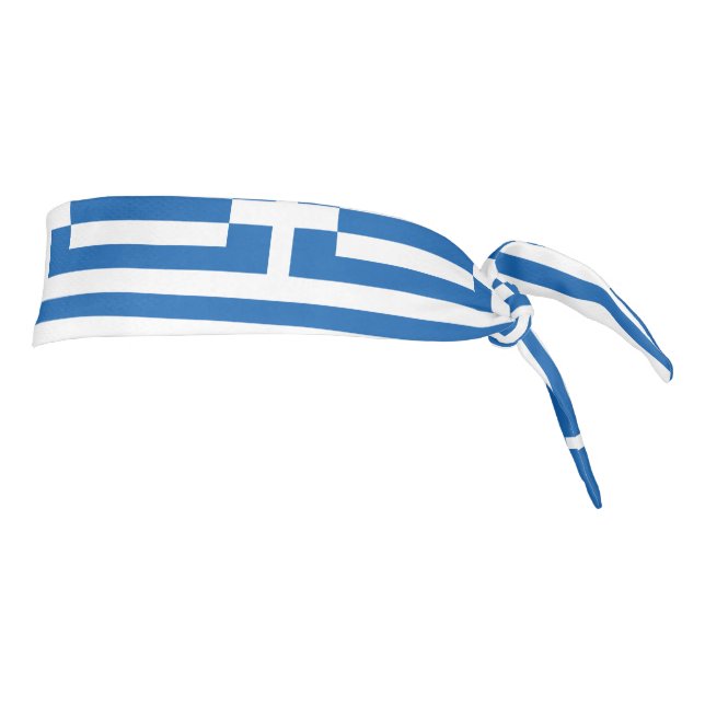 La bandera griega en Grecia es patriótica (Girar 90)