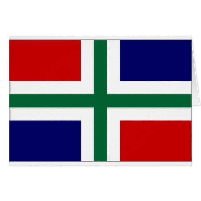 La bandera holandesa de Groninga (Anverso (Horizontal))