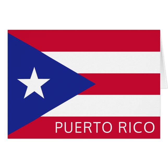 La bandera nacional de Puerto Rico (Anverso (Horizontal))