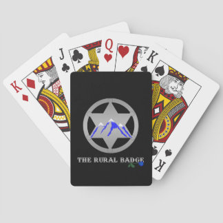La baraja de cartas de insignias rurales