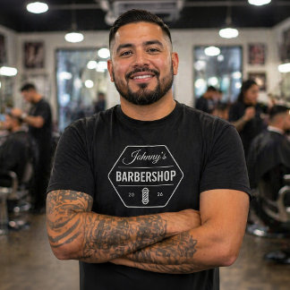 LA BARBERÍA DE JOHNNY / Camiseta Personalizable