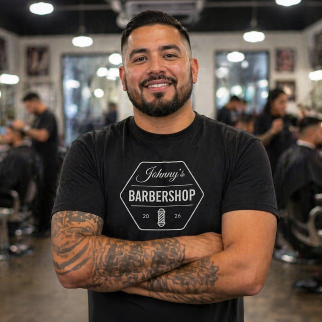 LA BARBERÍA DE JOHNNY / Camiseta Personalizable (Subido por el creador)