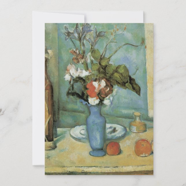 La base azul (flores y fruta) de Paul Cezanne (Anverso)