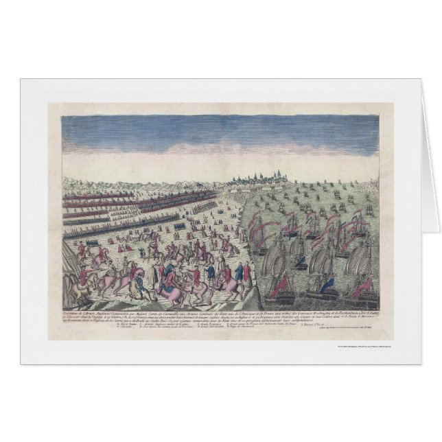 La batalla de la impresión 1781 de Yorktown (Anverso (Horizontal))