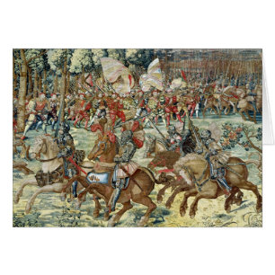 La batalla de Pavía. El avance de Charles V