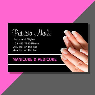 La belleza clava tarjetas de visita