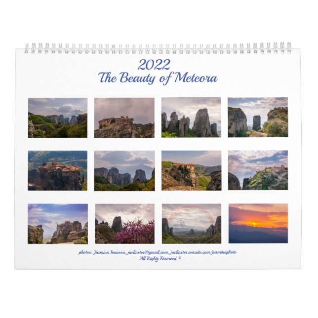 La belleza de la metéora - el calendario grande (Reverso)