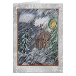 La belleza de la tarjeta del arte del invierno