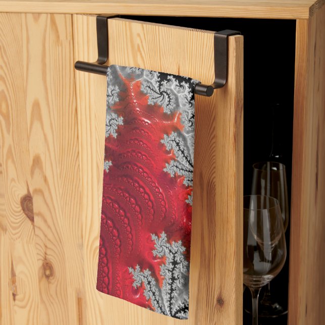 La belleza de la toalla de té de Mandelbrots (Pliegue de tercios)