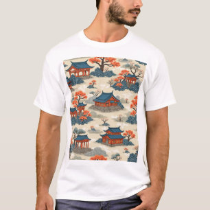 La belleza de los palacios coreanos camisetas masc