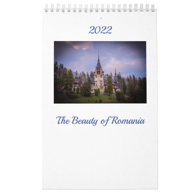 La belleza de Rumania, un calendario de una sola p (Tapa)