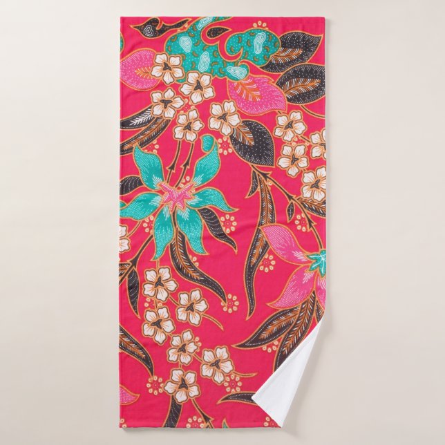 La belleza del arte, el Bati malasio e indonesio (Toalla de baño)