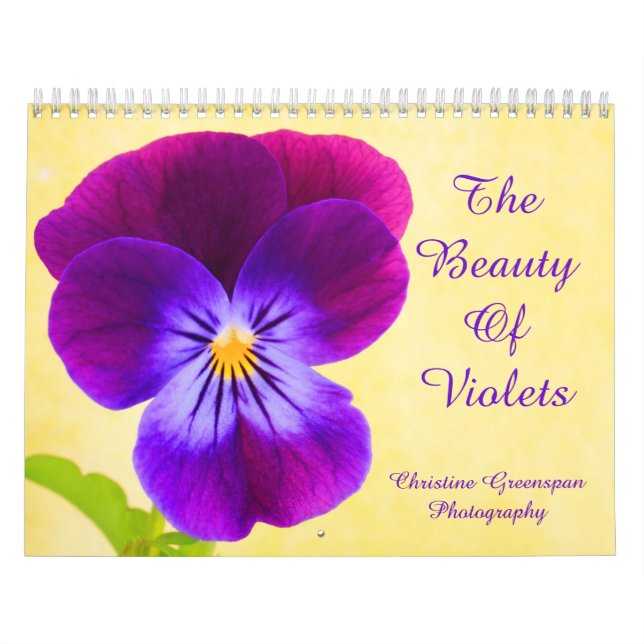 La belleza del calendario de violetas (Tapa)