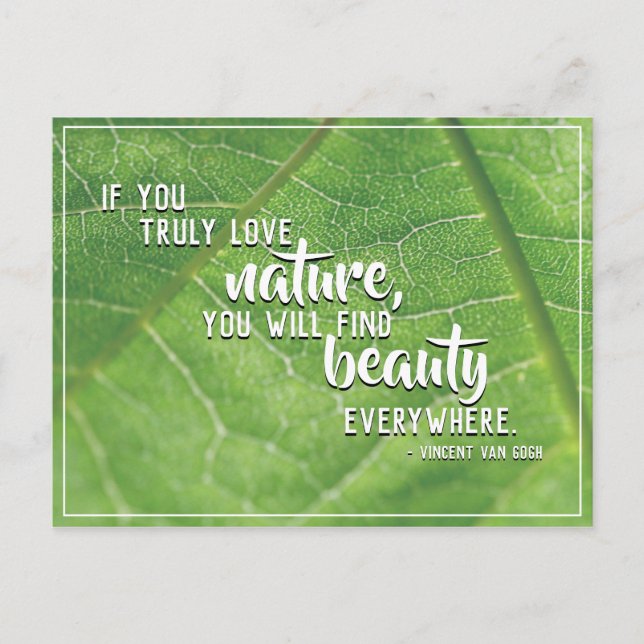 La belleza en todas partes de la naturaleza postal (Anverso)