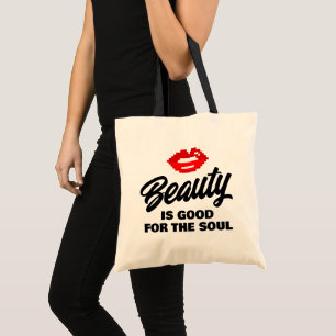 La belleza es buena para la bolsa de tote de tela 