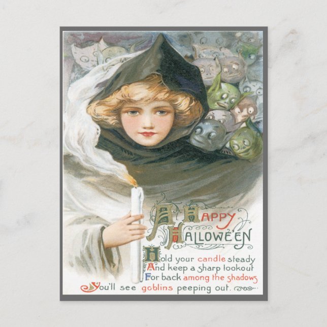 La Belleza Y La Postales Vintage De Goblins (Anverso)