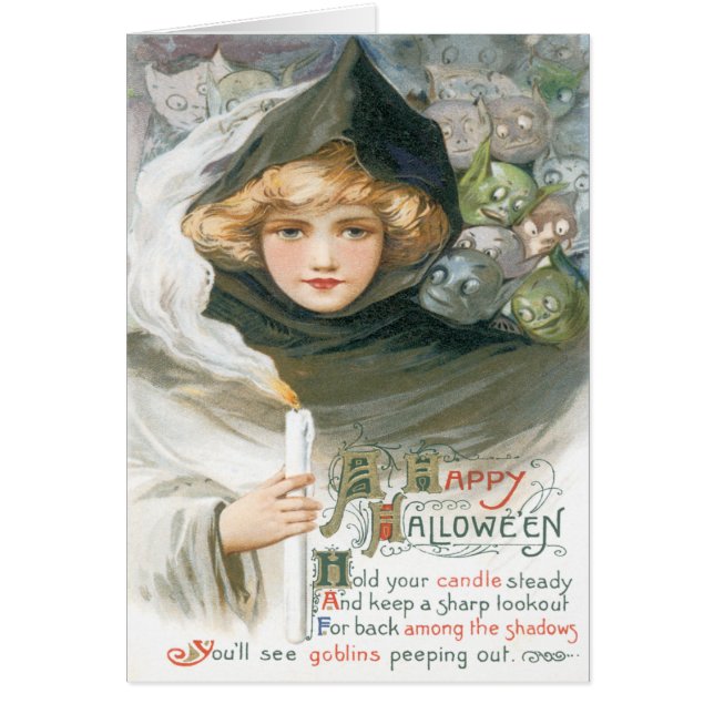 La Belleza Y La Tarjeta Vintage Goblins (Frente)