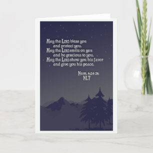 La bendición de Aaron - tarjeta de felicitación