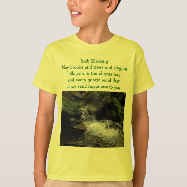 La bendición irlandesa embroma la camisa (Anverso)