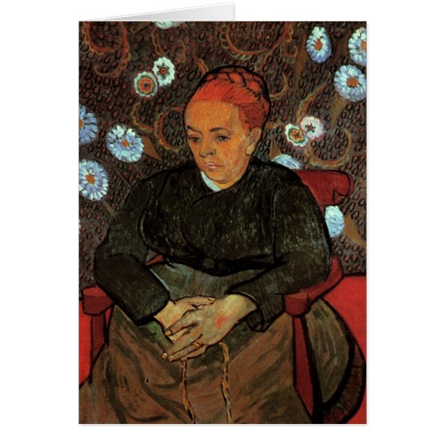 La Berceuse (Augustine Roulin) por Vincent van Gog (Frente)