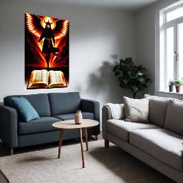 La bíblica demoníaca | Poster de arte de IA