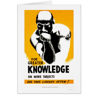 La biblioteca es conocimiento WPA 1940