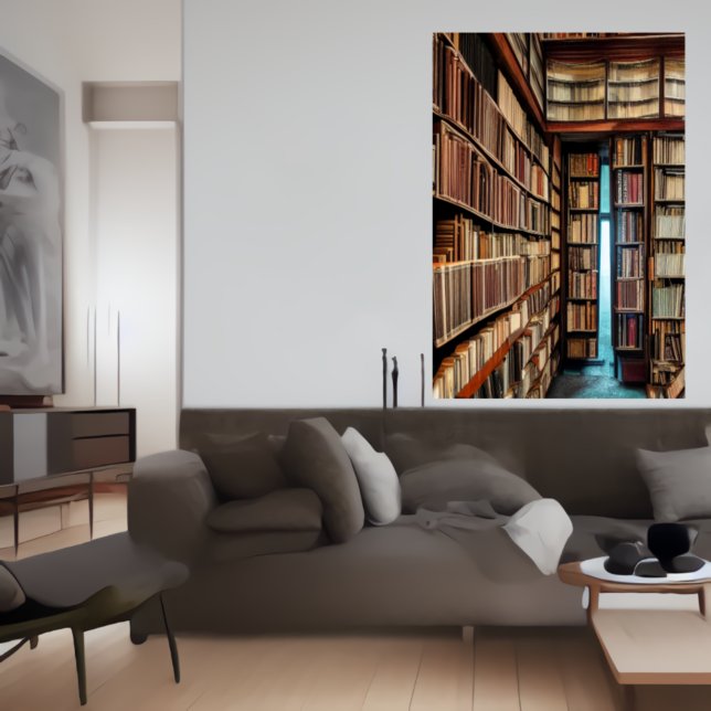 La biblioteca | Poster de arte de IA (Subido por el creador)