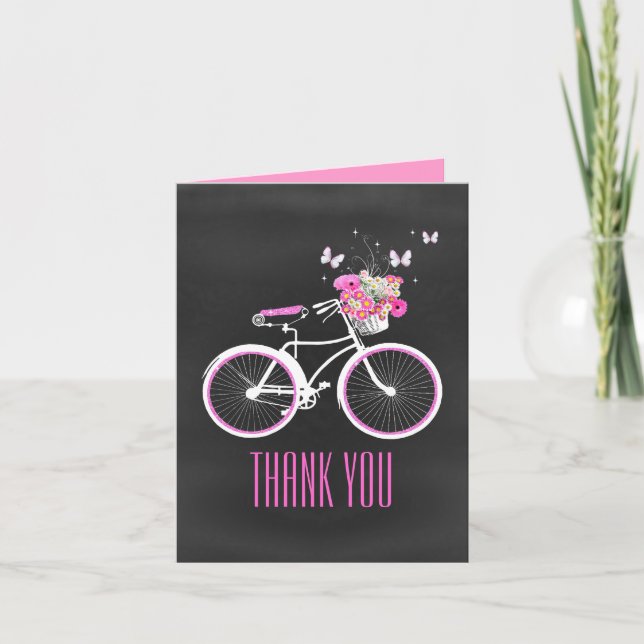 La bicicleta elegante le agradece tarjeta de nota (Anverso)