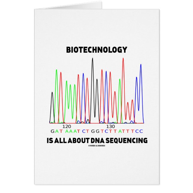 La biotecnología está todo sobre la secuencia de (Frente)