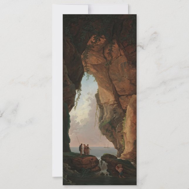 La boca de una cueva (1784) Hubert Robert (Anverso)