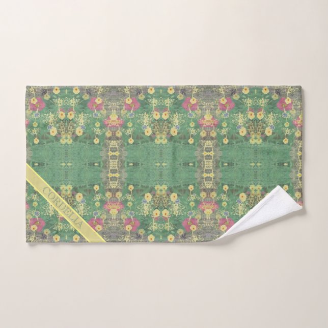 La Boca Monograma Té floral (Toalla de mano)