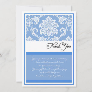 La boda azul del damasco le agradece las tarjetas
